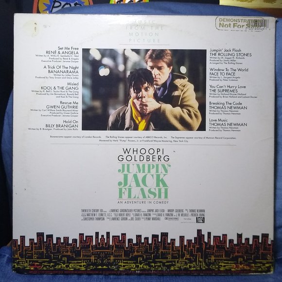 Jumpin' Jack Flash Soundtrack 1986 Vinyl Record GoldStamp Promo - Picture 2 of 5